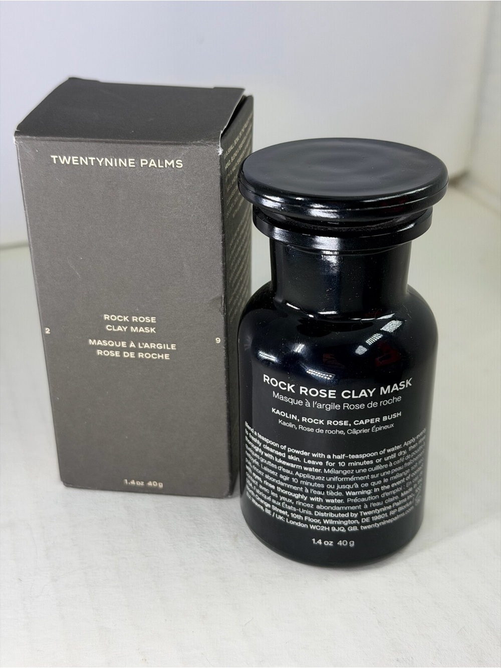 Twentynine Palms Rock Rose Clay Mask — Black